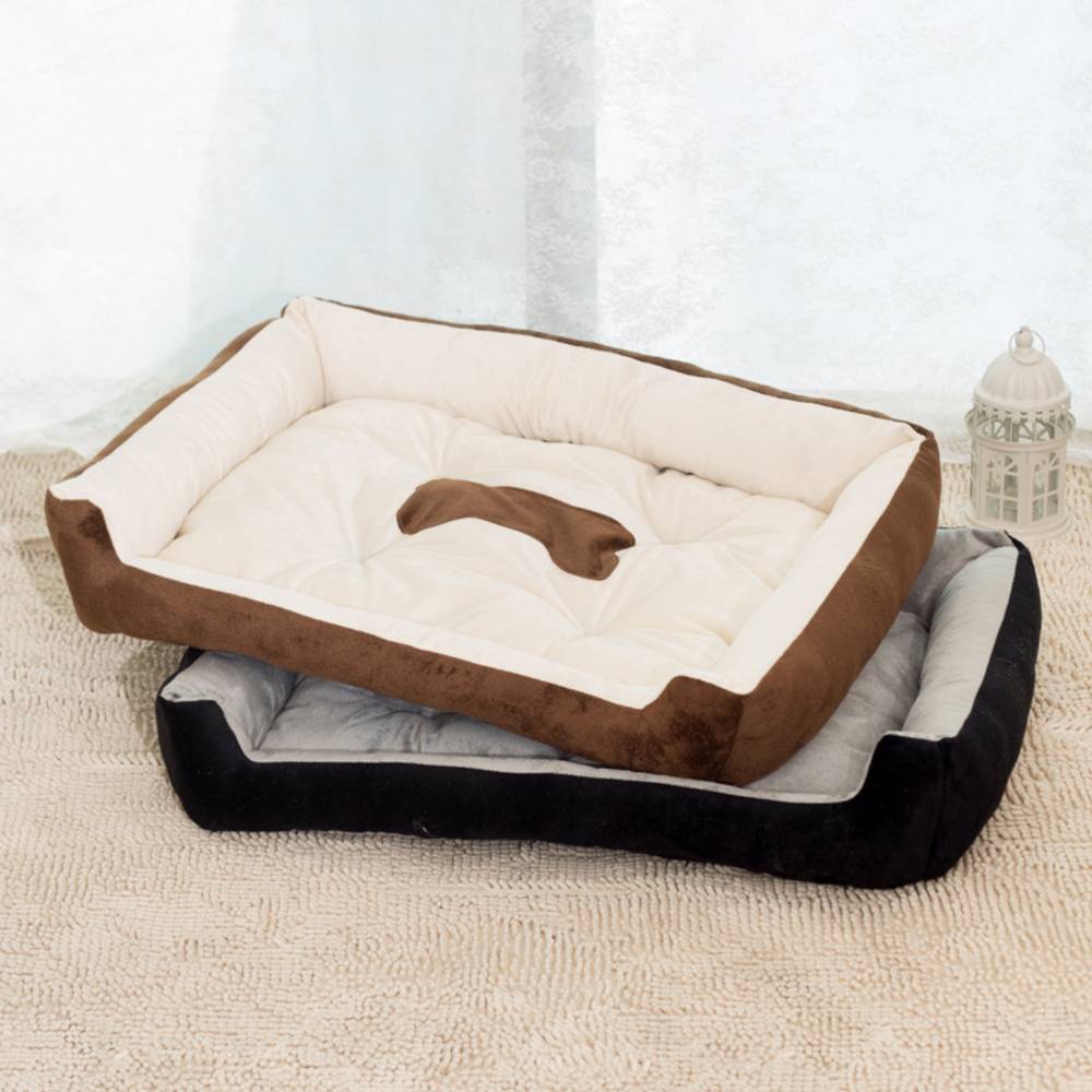 Warm Plush Pet Bed┃Soft Washable Calming Cushion