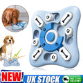 Interactive dog puzzle toy – treat dispenser mental enrichment – blue – UK stock – free delivery