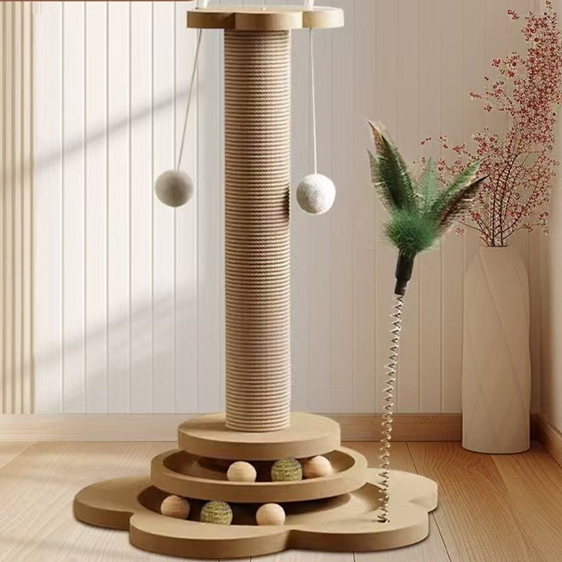 Cat scratching post with toys - UK stock – Free delivery 
