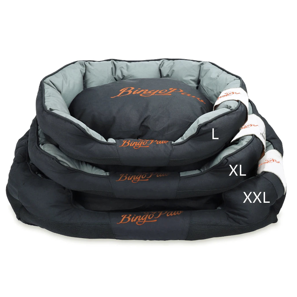 Orthopedic dog bed – waterproof Oxford cloth – black – L XL XXL – large breeds – UK stock – free delivery