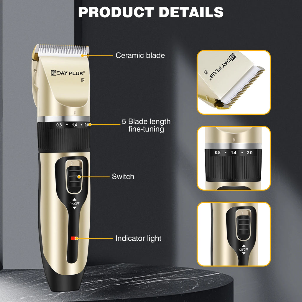 Rechargeable pet grooming clipper kit – cordless trimmer – dogs cats – UK stock – free delivery
