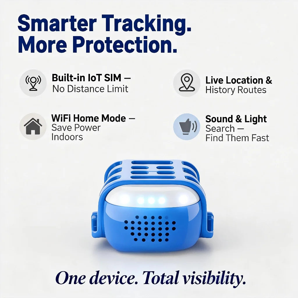GPS Pet Tracker for Dogs & Cats — Real-Time Tracking — Unlimited Range — Waterproof — UK Stock