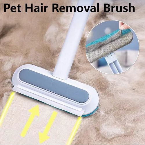 3-in-1 pet hair remover brush long handle – furniture carpet window cleaner – UK stock – free delivery”