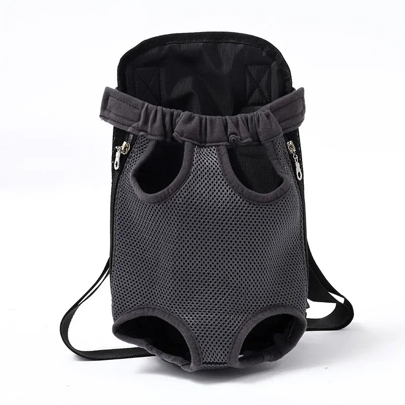 Breathable pet carrier backpack – cat small dog travel bag – pink black – 2 sizes – UK stock – free delivery