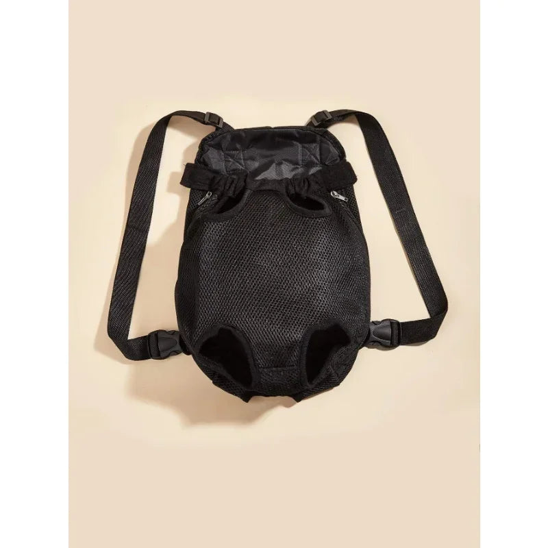 Breathable pet carrier backpack – cat small dog travel bag – pink black – 2 sizes – UK stock – free delivery
