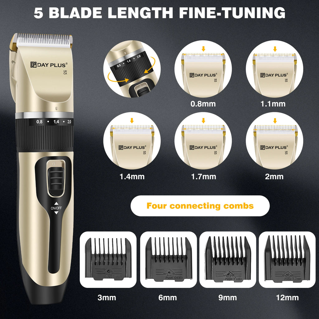 Rechargeable pet grooming clipper kit – cordless trimmer – dogs cats – UK stock – free delivery