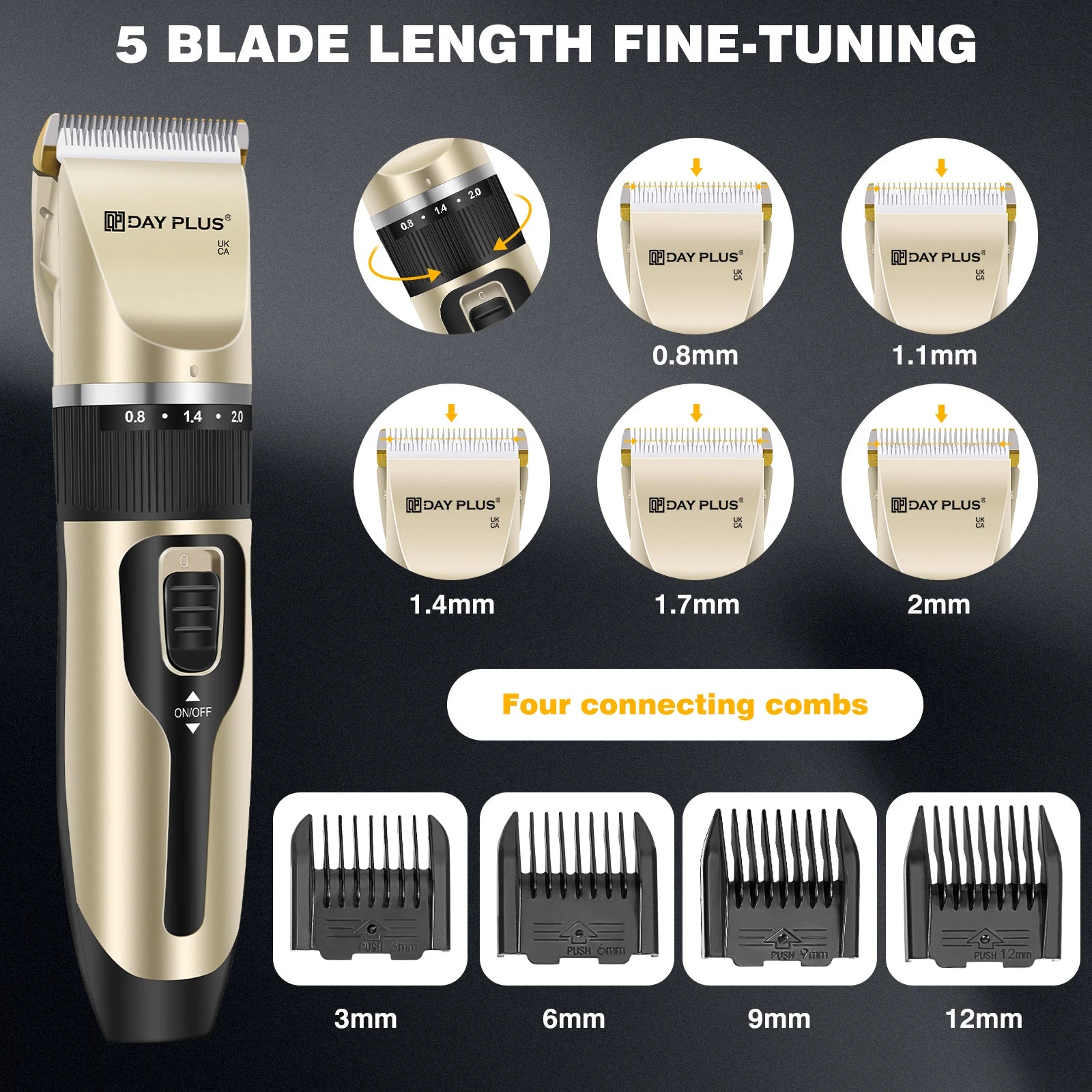 Rechargeable pet grooming clipper kit – cordless trimmer – dogs cats – UK stock – free delivery