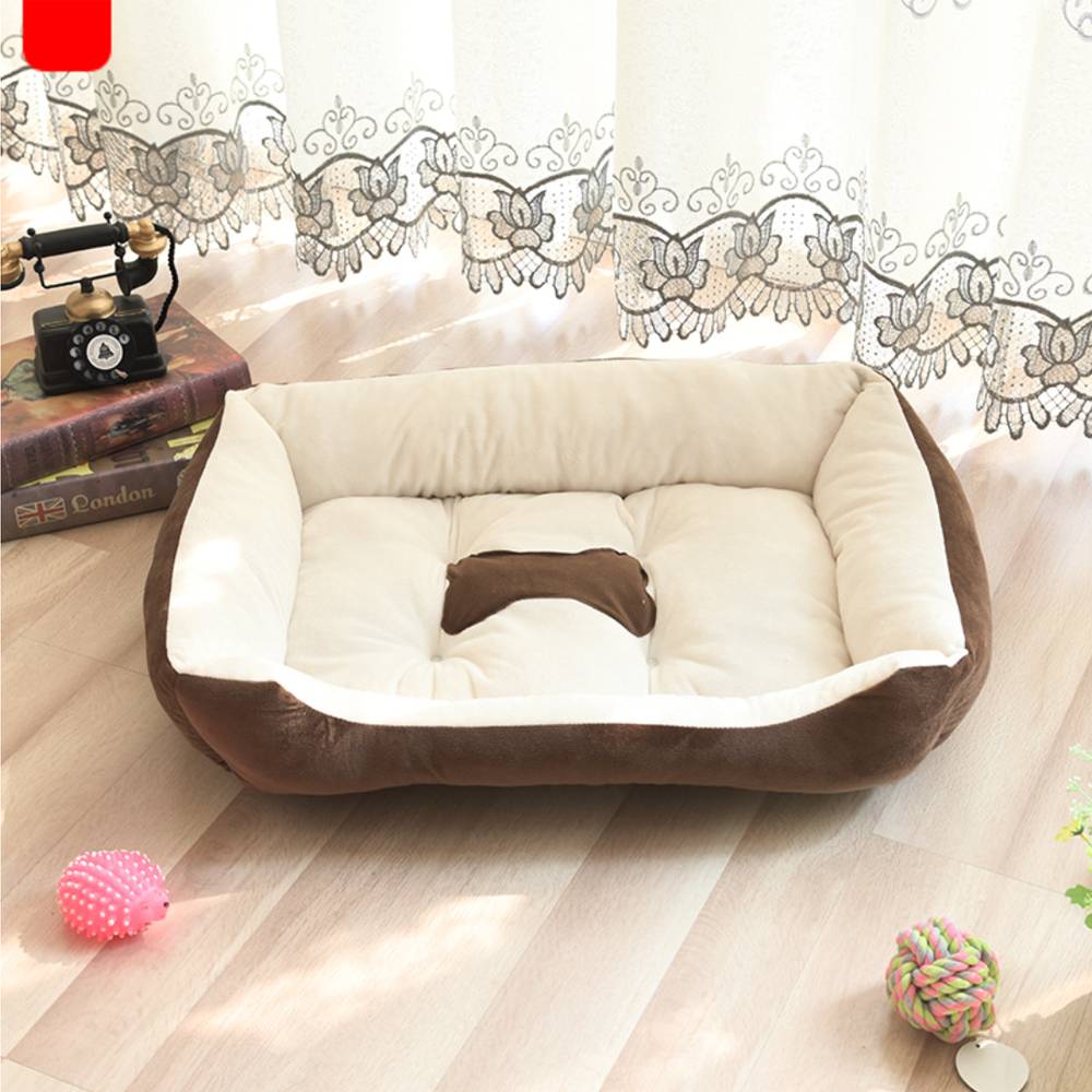 Warm plush dog bed – washable – 80x60cm – UK stock – free delivery