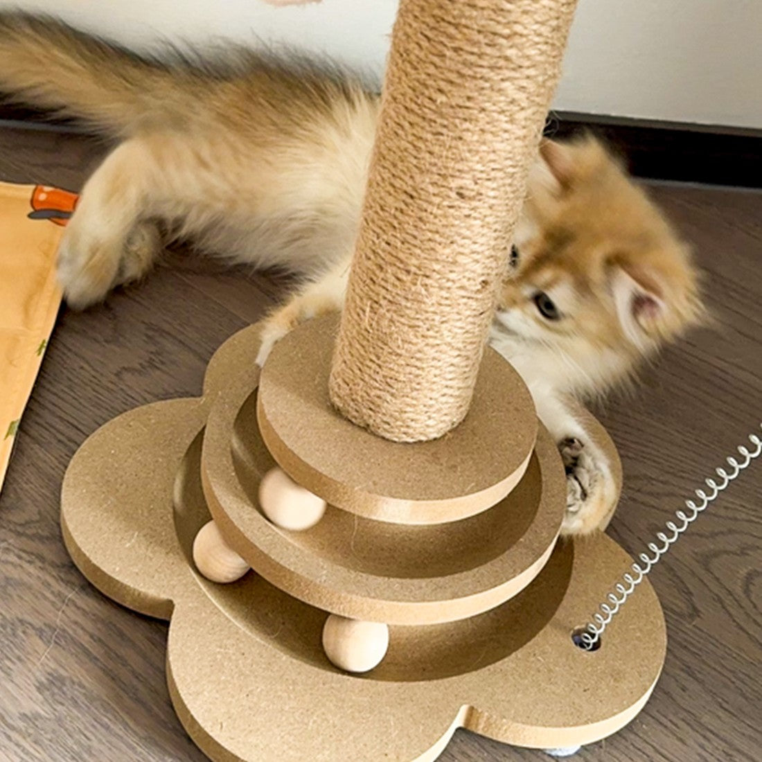 Cat scratching post with toys – UK stock – Free delivery 