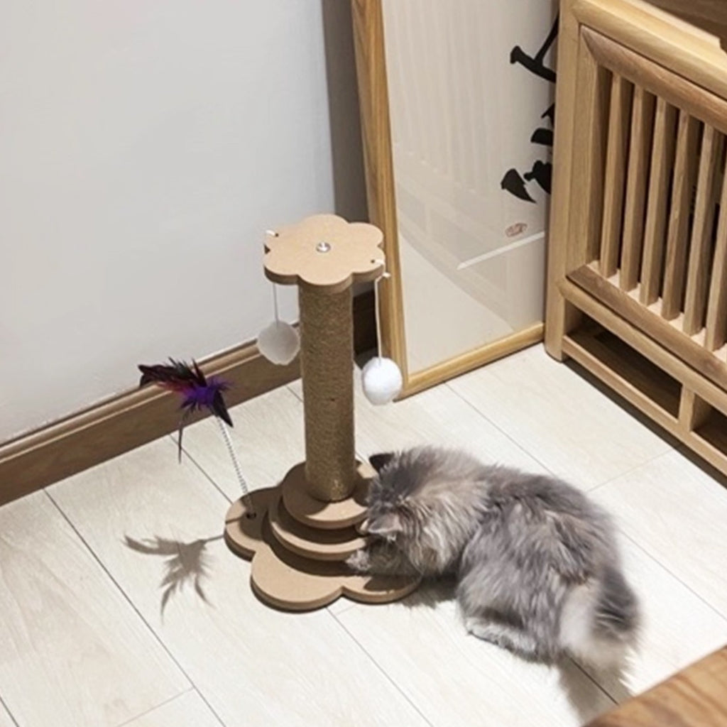 Cat scratching post with toys – UK stock – Free delivery 