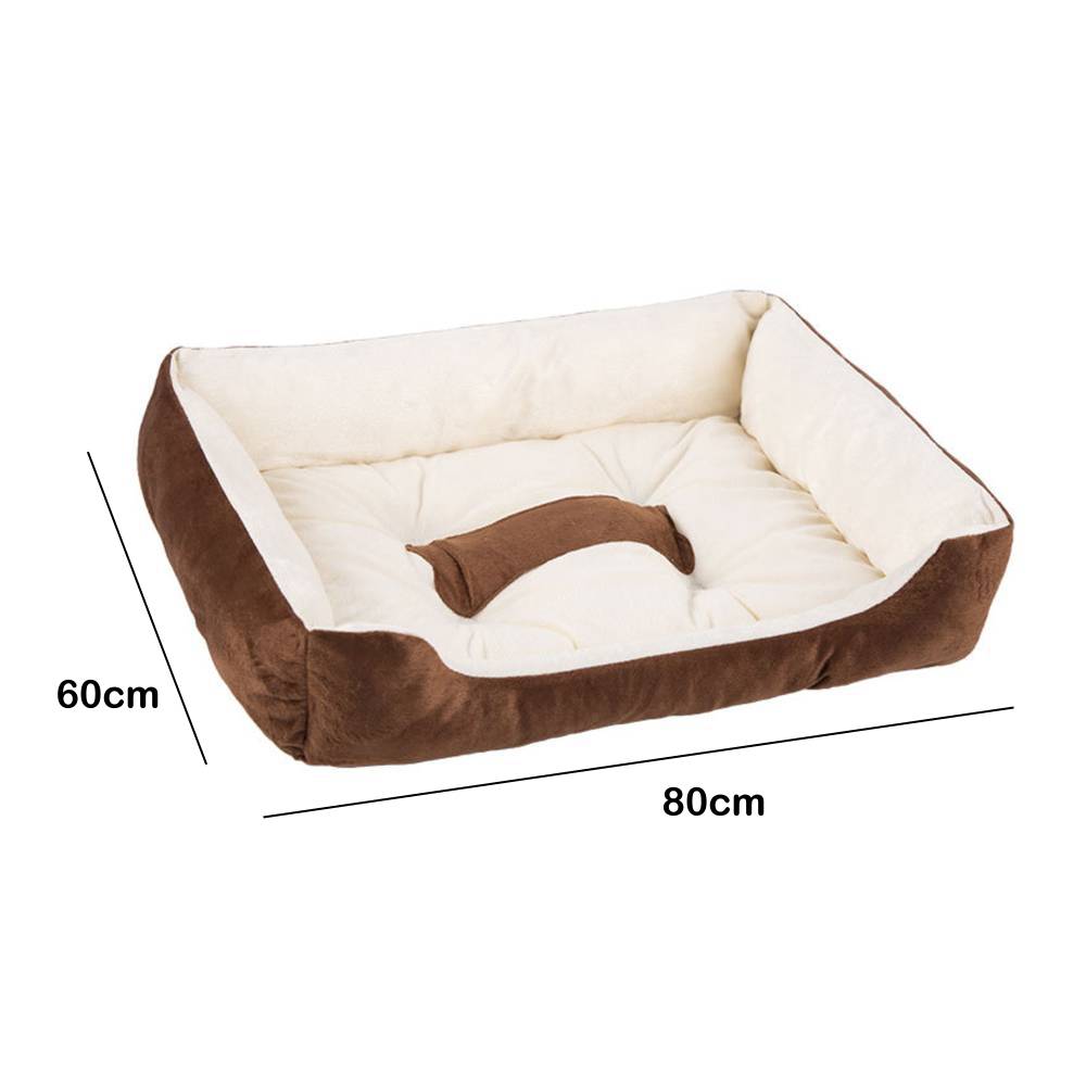 Warm plush dog bed – washable – 80x60cm – UK stock – free delivery